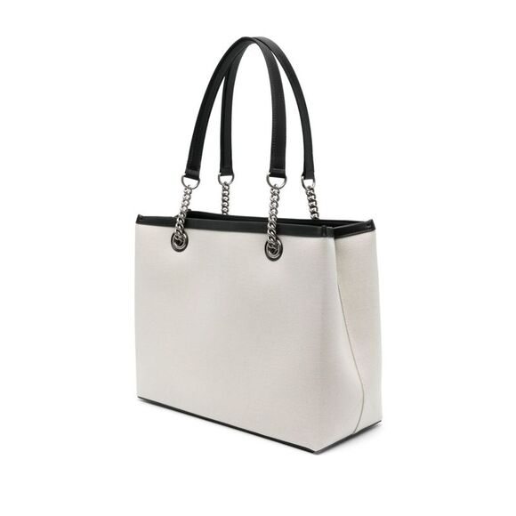 Balenciaga Women's Logo Print Canvas Tote Bag - Picture 3 of 4